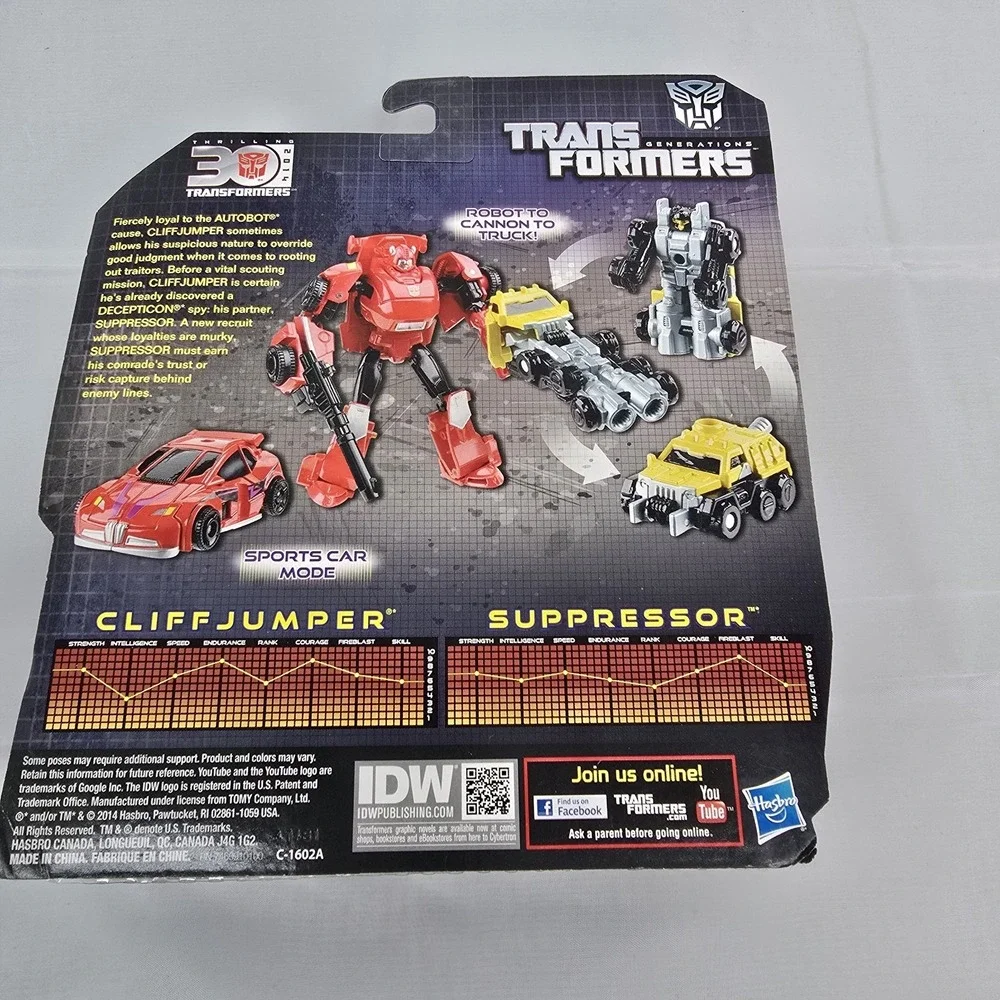 Transformers Generations CLIFFJUMPER SUPPRESSOR 30th‎ Anniversary Legends